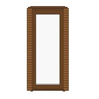 Additional Full Length Timber Glazed Panel