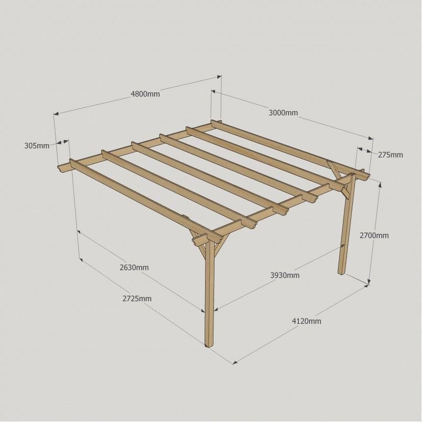 Large-Size-Heavy-Duty-Lean-To-Pergola-Complete-DIY-Kit-Quality-Tanalised-Timber-42