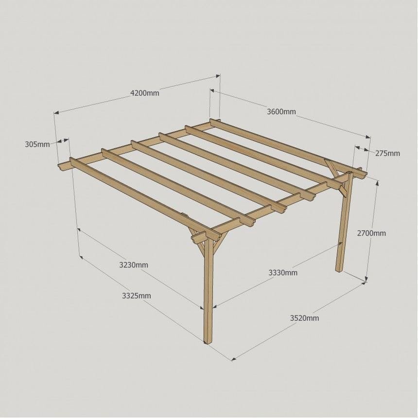 Large-Size-Heavy-Duty-Lean-To-Pergola-Complete-DIY-Kit-Quality-Tanalised-Timber-43