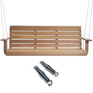 6' Cedar Porch Swing with Comfort Springs