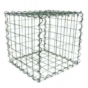 Galvanised Gabion - 2 x 1 x 1m - 3" x 3" Mesh - 3mm Wire