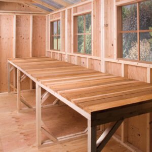 Cedar Wood Bench for Sheds